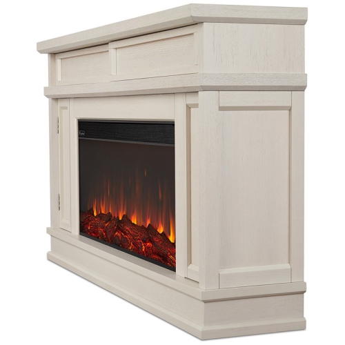 Meuble pour téléviseur avec foyer Torrey de Real Flame - Blanc os
