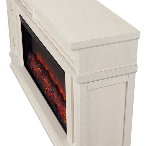 Meuble pour téléviseur avec foyer Torrey de Real Flame - Blanc os