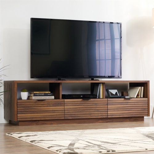 Sauder Harvey Park 71" TV Stand in Grand Walnut