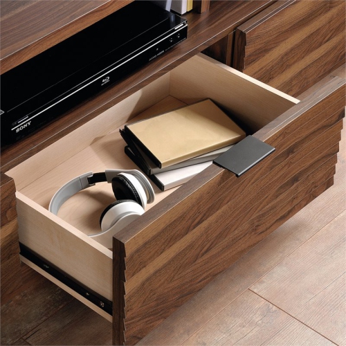 Sauder Harvey Park 71" TV Stand in Grand Walnut