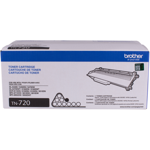 Brand-new Brother Black Original TN720 Toner For: HL-5450, MFC-8510 - 8950 to HL-6180 Serie