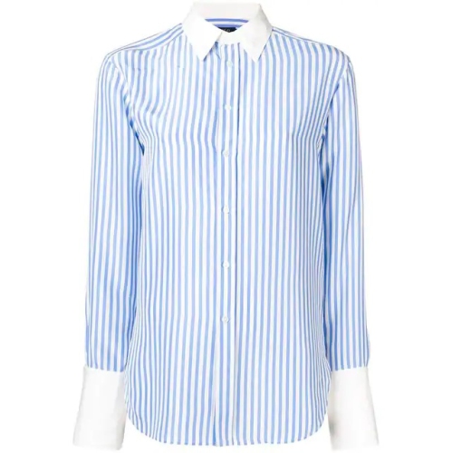 ralph lauren blue striped shirt ladies