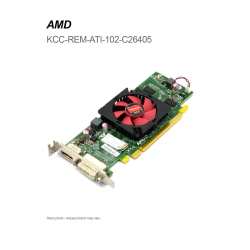 DELL AMD Radeon HD6450, 1GB LP, DVI/DP, PCI-E, Video Card- Refurbished