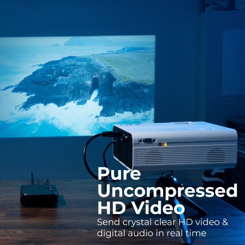 Nyrius ARIES Pro+ Wireless HDMI Video Transmitter to Stream 1080p Video up to 165ft from Laptop, PC, Cable Box