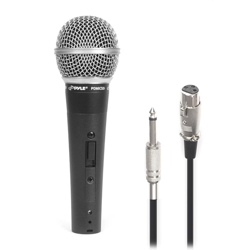 Pyle Professional Microphone, Ultra Wide Frequency Response, Unidirectional Handheld Mic, ON/OFF Switch
