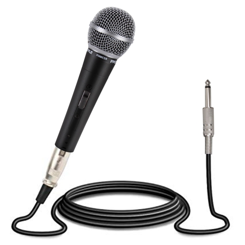 Pyle Professional Microphone, Ultra Wide Frequency Response, Unidirectional Handheld Mic, ON/OFF Switch