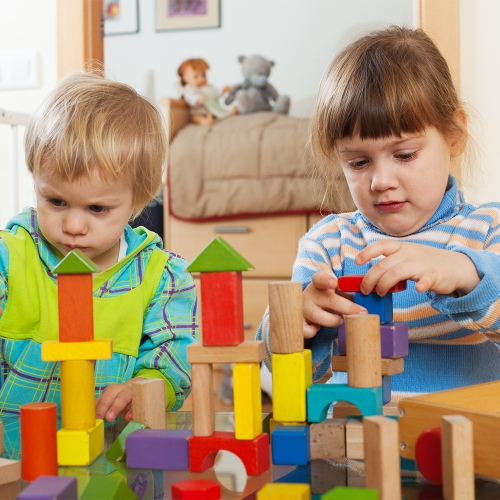 DJ Danjub Wooden Building Blocks Set | 51 PCS Colored Wooden Blocks | ABC Wooden Blocks-