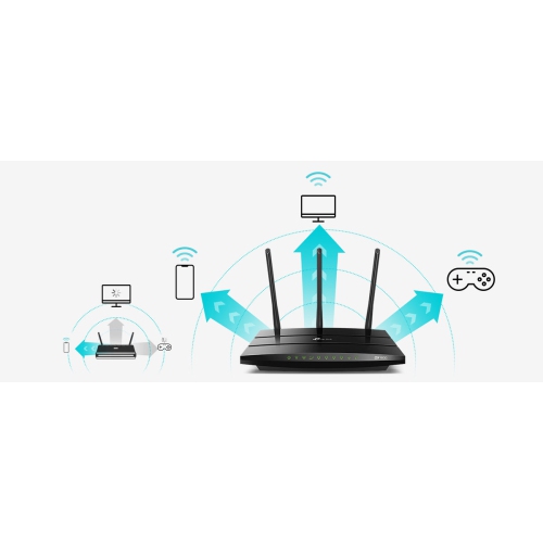 TP-Link Archer A9 Wireless AC1900 Dual-Band Wi-Fi Router - Black