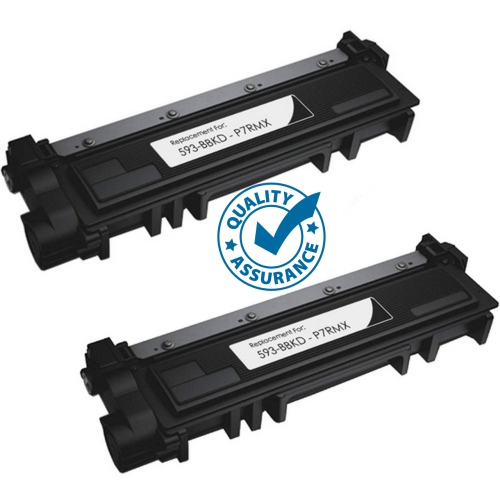 Printer Pro™ 2 Pack Deal! Compatible Dell 593-BBKD Black Toner Cartridge - Dell Printer E310DW/E514DW/E515DN/E515DW