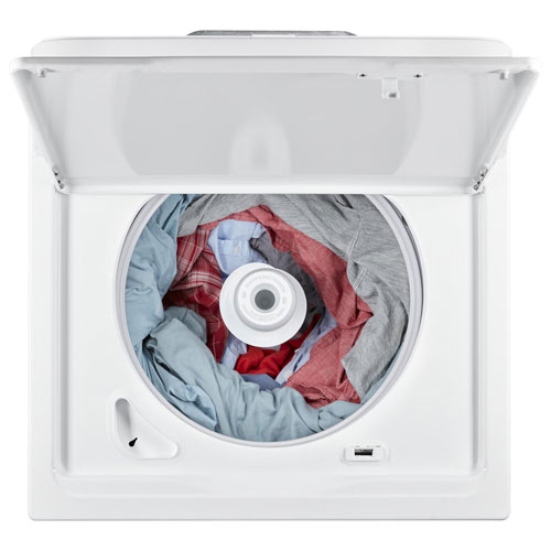 Laveuse à chargement par le haut avec pulsateur haute efficacité de 4,4 pi³ d'Amana - Blanc