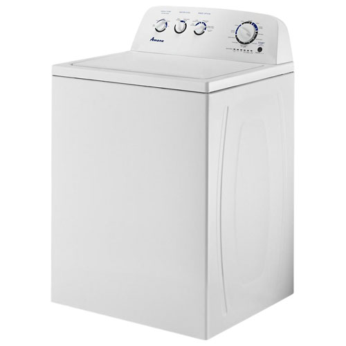 Laveuse à chargement par le haut avec pulsateur haute efficacité de 4,4 pi³ d'Amana - Blanc