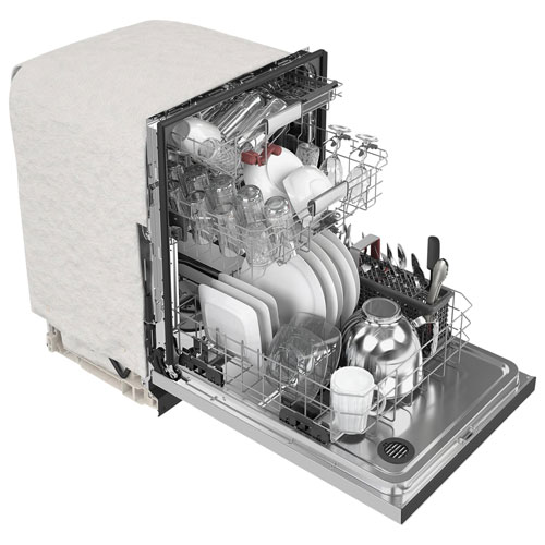 Image 2 of 9.. KitchenAid 24" 44dB Built-In Dishwasher with Stainless Steel Tub - PrintShield Stainless