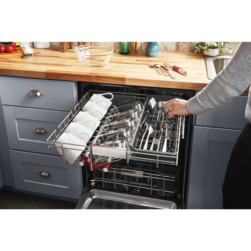 KitchenAid 24" 44dB Built-In Dishwasher with Stainless Steel Tub - PrintShield Stainless