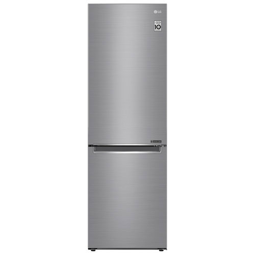 LG 24" Counter-Depth Bottom Freezer Refrigerator - Platinum Silver - Open Box - Scratch & Dent