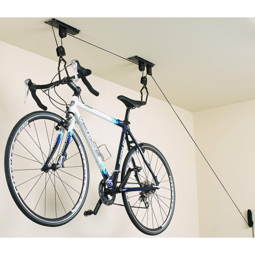 Stanz Upgraded Garage Utility Ceiling-Mounted Bike Lift, Mountain Bicycle Hoist