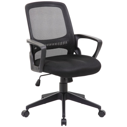 BOSS OFFICE PRODUCTS  Mesh Swivel Office Chair In In Black