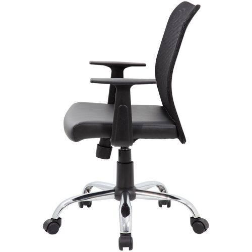 Boss Office Budget Mesh Back Swivel Task Chair in Black