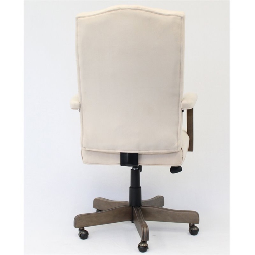 Boss Office Albany Tufted Swivel Executive Office Chair in Champagne