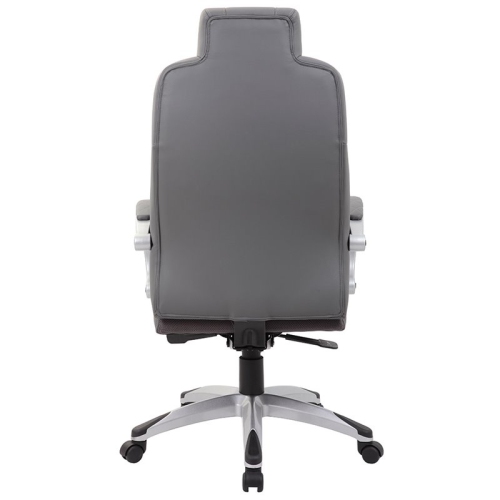 Boss Office Albany – Fauteuil de bureau pivotant en similicuir gris