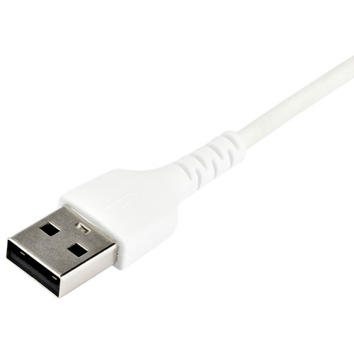 StarTech 2m (6.6 ft.) USB-A to USB-C Cable (RUSB2CC2MW) - White