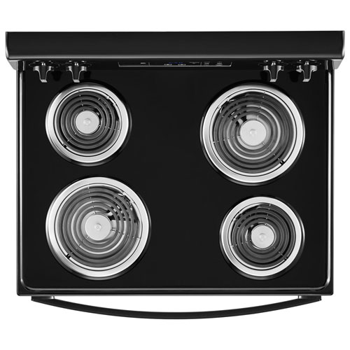 Whirlpool 30" 4.8 Cu. Ft. Freestanding Electric Coil Top Range (YWFC150M0JB) - Black