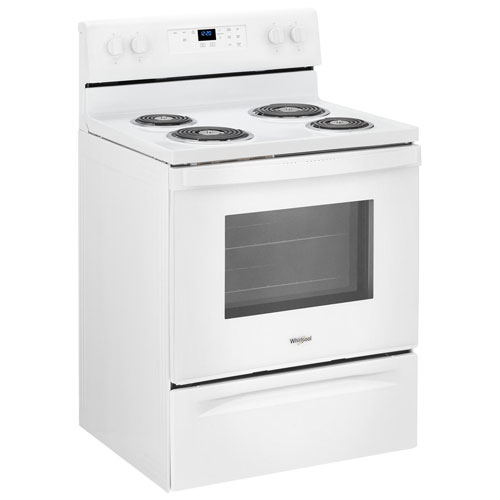 Whirlpool 30" 4.8 Cu. Ft. Self-Clean Freestanding Electric Coil Top Range - White