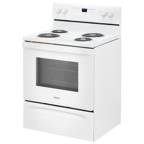 Whirlpool 30" 4.8 Cu. Ft. Freestanding Electric Coil Top Range - White