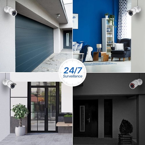 ZOSI Add-On Wired 1080P 2MP Hybrid 4-in-1 Outdoor Surveillance Camera for TVI/CVI/AHD/CVBS DVR Security Camera System, 120ft Night Vision, IP66 -