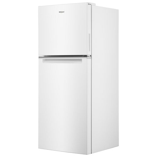 Réfrigérateur à congélateur supérieur 11,6 pi³ 24 po éclairage DEL de Whirlpool - Blanc