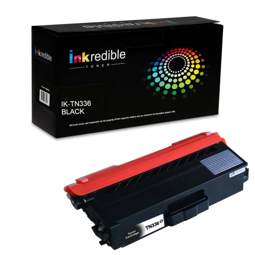 Brother TN336BK Compatible Black Toner Cartridge High Yield - Inkredible Toner™ - 1/Pack