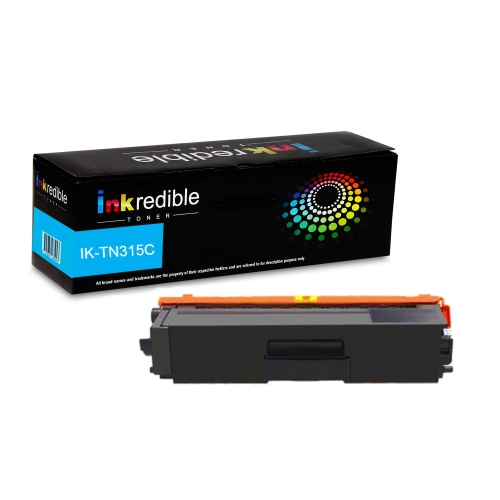 Brother TN315C Compatible Cyan Toner Cartridge High Yield - Inkredible Toner™ - 1/Pack