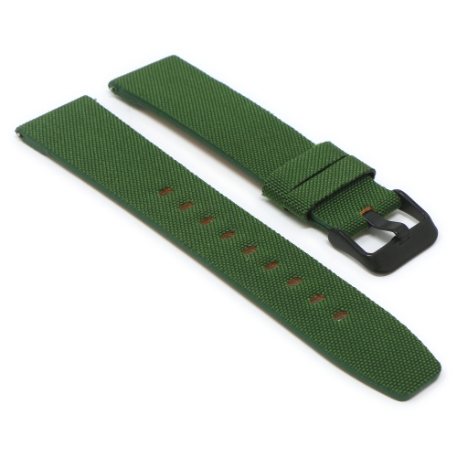 STRAPSCO  Nylon Watch Band Strap for Fitbit Versa & Versa 2 - Short-Medium - Military In Green