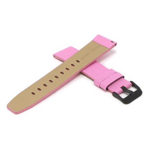 StrapsCo Nylon Watch Band Strap for Fitbit Versa & Versa 2 - Short-Medium - Pink