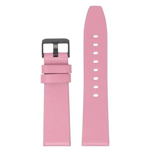 StrapsCo Smooth Leather Watch Band Strap for Fitbit Versa & Versa 2 - Short-Medium - Pink
