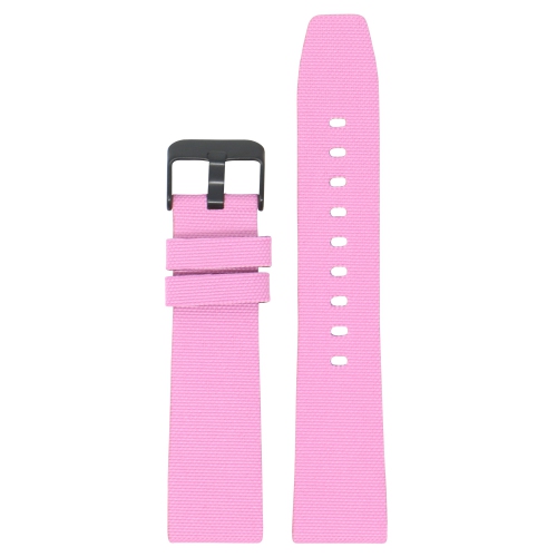 StrapsCo Nylon Watch Band Strap for Fitbit Versa & Versa 2 - Medium-Long - Pink