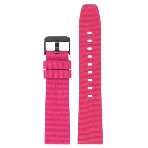 StrapsCo Nylon Watch Band Strap for Fitbit Versa & Versa 2 - Short-Medium - Dark Pink