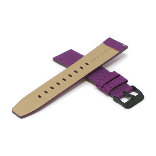 StrapsCo Nylon Watch Band Strap for Fitbit Versa & Versa 2 - Medium-Long - Purple