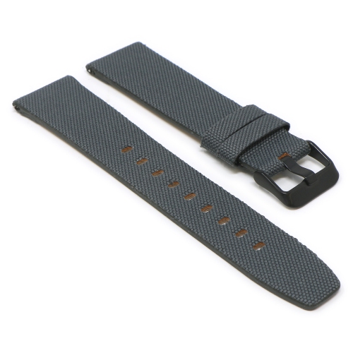 StrapsCo Bracelet de Montre en Nylon pour Fitbit Versa & Versa 2 - Gris - Court-Moyen