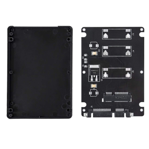 axGear 2.5 Inch SATA to mSATA SSD Enclosure Converter Internal / External Adapter