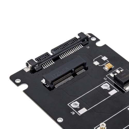 axGear 2.5 Inch SATA to mSATA SSD Enclosure Converter Internal / External Adapter