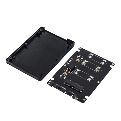 axGear 2.5 Inch SATA to mSATA SSD Enclosure Converter Internal / External Adapter