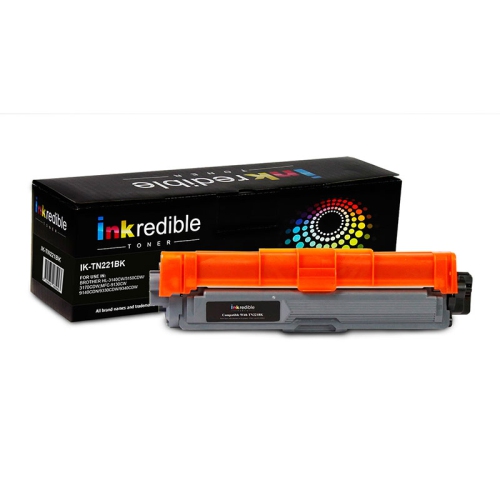Brother TN221BK Compatible Black Toner Cartridge - Inkredible Toner™ - 1/Pack