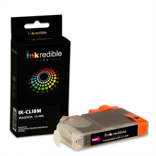 INKREDIBLE INK  Canon Cli-8M 0622B002 Compatible Ink Cartridge - - 1/pack In Magenta