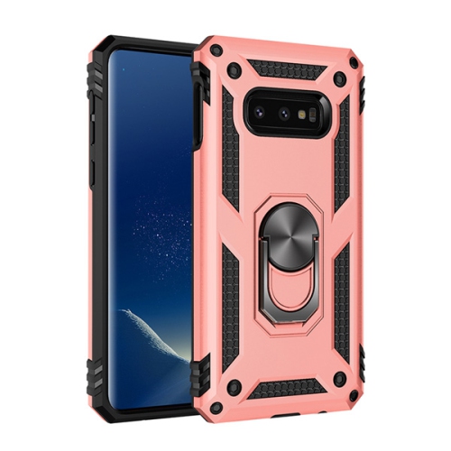 【CSmart personnalisé de protection magnétique hybride contre les chutes avec support à anneau pour Galaxy S8 de Samsung, rose doré