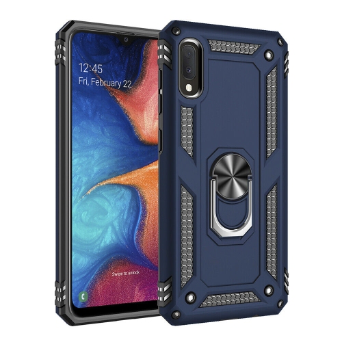 【CSmart personnalisé de protection magnétique hybride contre les chutes avec support à anneau pour Galaxy A10e de Samsung, bleu marine