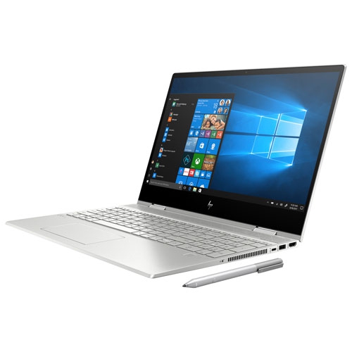 HP 15.6" Touchscreen 2-in-1 Laptop - Intel Core i5-10210U - 8GB DDR4 - 512GB SSD - Windows 10 - Silver by HP - Refurbished condition - Image 2