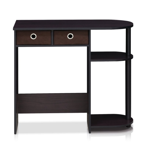Furinno Go Green Wood Home Laptop Notebook Computer Desk in Dark Walnut
