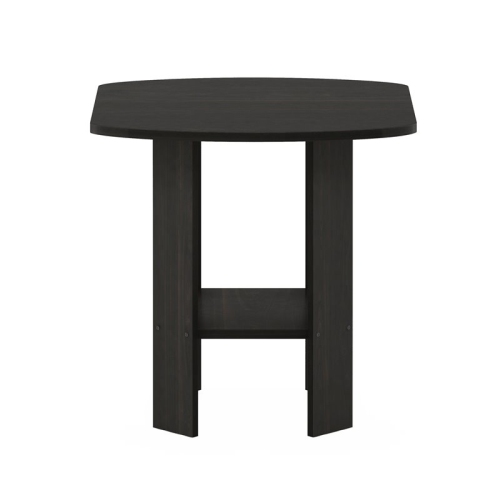 Furinno Contemporary Engineered Wood Simple Design End Table in Espresso