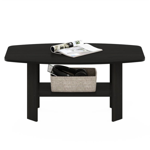 Furinno Contemporary Engineered Wood Simple Design Coffee Table in Espresso