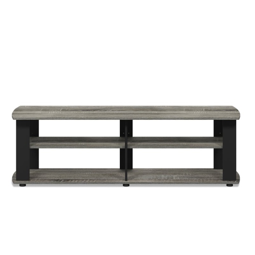Furinno Nelly Wood Entertainment Center TV Stand in for TV up to 50" Gray/Black